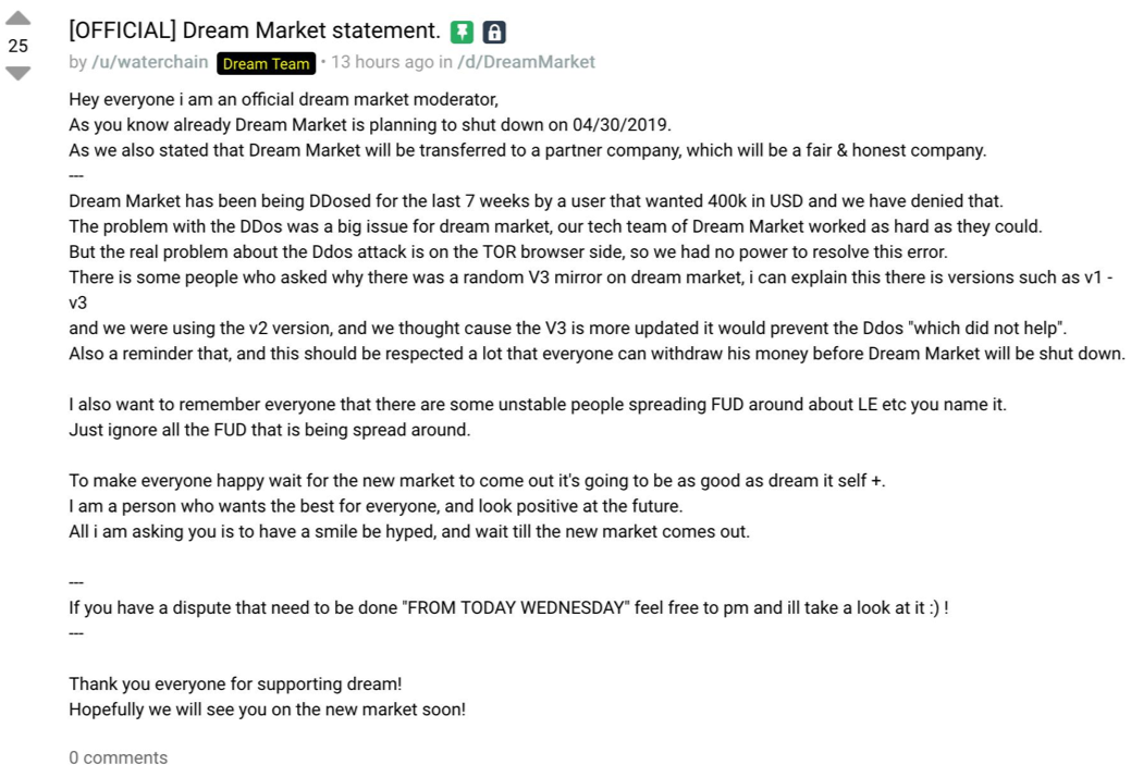 state-of-the-darknet-dream-market-statement-ddos-ransom